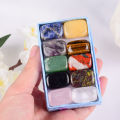 10 Pcs /Set Natural Tumbled Stone 15-20mm Mix Rock And Quartz Rose Bead Chakra Healing Crystal Irregular Polishing Amethyst Home. 
