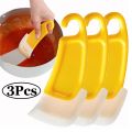 1/3 Silicone Tableware Cleaning Scraper Cleaning Spatula Cake Baking Scraper Pastry Small Tool Kitchen Cleaning Scraper.