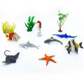 56-Piece Underwater World Model Set - Mini Marine Animals, Coral, Octopus, Nautilus, Crab, Lobster, Starfish, Ocean Model Animal. 
