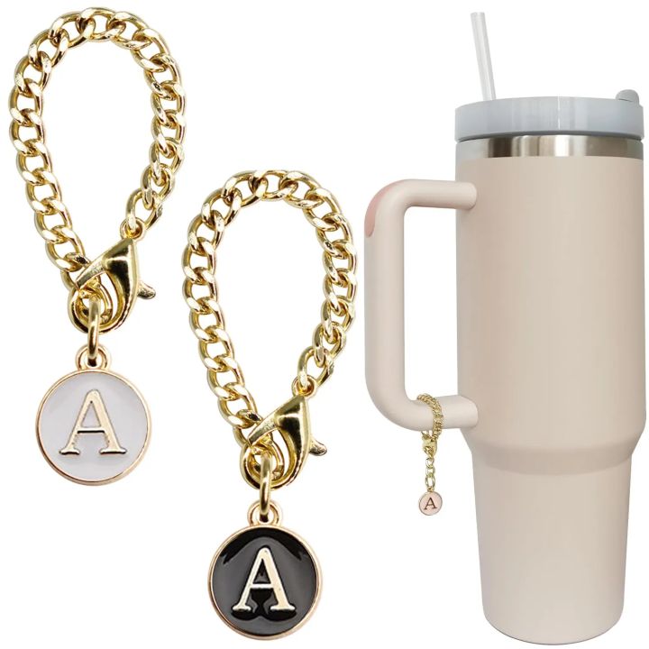Letter Charm Accessories For Cup Name ID Letter Handle For Cup Tumbler