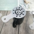 20pcs Coffee Stencils DIY Fancy Coffee Printing Model Foam Spray Cake Stencil Coffee Drawing Cappuccino Mold Powdered Sieve Tool.