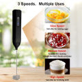 Electric Milk Frother Mini Coffee Whisk Mixer Wireless Milk Foamer Maker Type-C Rechargeable Egg Beater Handheld Stirrer Blender.