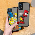 Funny Cartoon The Simpson Phone Case For Redmi Note 13 12 11 10 Pro Plus S T Lite 4G 5G Frosted Translucent Matte Cover. 