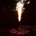 sparkling candles. 