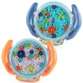 Creative 3D Puzzle Funny Gear Labyrinth Disk Gear Balance Ball Maze Wheel Dish  Puzzle Educational Toys For Kids. 