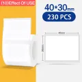 Niimbot 1Roll B1 White Sticker Waterproof Paper Adhesive Label White Anti-Oil For B1 B21 Mini Portable Thermal Printer Tape. 