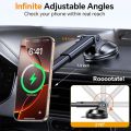 UYUXIO 15W Fast Charging Windshield Dash Car Mount Phone Holder Magnetic Wireless Car Charger for iPhone 17 Pro Max 16 15 14 12. 