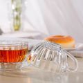 Delisoga Glassware Tea Cup & Saucer 12 Pcs. 