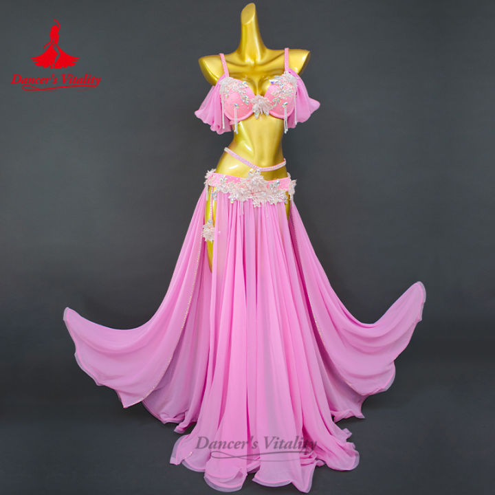 BellyDance%20Costume%20Set%20for%20Women%20Luxury%20Rhinestones%20Bra+%20Split%20Long%20Skirt%202pcs%20Oriental%20Belly%20Dancing%20Performance%20Outfit%20-%20Image%203