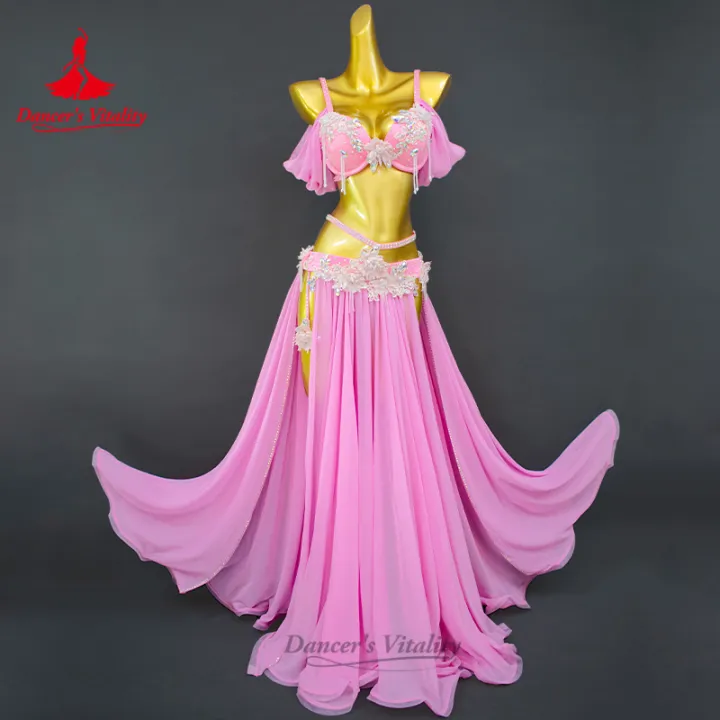 BellyDance%20Costume%20Set%20for%20Women%20Luxury%20Rhinestones%20Bra+%20Split%20Long%20Skirt%202pcs%20Oriental%20Belly%20Dancing%20Performance%20Outfit%20-%20Image%203