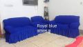 Sofa Cover 2 + 2 + 1 = 5 Seater Stitched Spandex Fabric (Customize Design) - sofa cover marron. 
