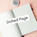 Sun or Moon Minimalistic Blue BuJo Notebook Dot grid Diary Dotted pages A5 Journal. 