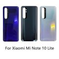 New Cover 6.47"For Xiaomi Mi Note 10 Lite Battery Cover Rear Glass Door Housing M2002F4LG Mi Note10 Lite Back Battery Cover. 