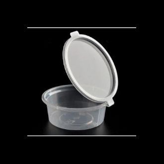 Mini Small Size Container Disposible with attached lid Pack Of 50 Pieces