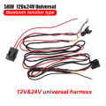 For 5KW Parking Heater Accessories Bluetooth Motherboard, Switch, Remote Control Wiring Harness Combination Set. 