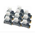 Pack of 10 relay sets + my2 socket my4 12VDC 12vac 24vda 24vac 110vac 220vac daily delivery. 