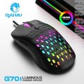 RAIKU G701 Wired 6 Keys Mouse Colorful Lighting Gaming and Office For Microsoft Windows and Apple IOS System. 