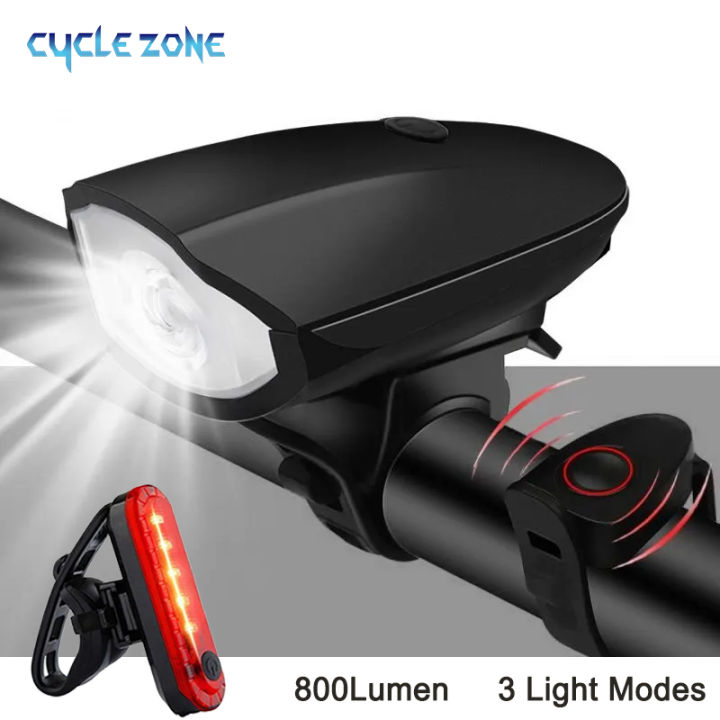 Bicycle Lights Front And Rear USB Rechargeable Bike Light Set With