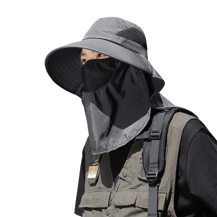 Summer%20Sun%20Hats%20UV%20Protection%20Outdoor%20Hunting%20Fishing%20Cap%20For%20Men%20Women%20Hiking%20Camping%20Visor%20Bucket%20Hat%20Neck%20Flap%20Fisherman%20Hat%20-%20Image%205