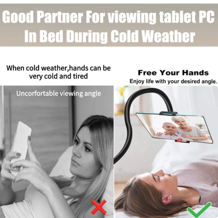1/2pcs%20Tablet%20&%20Phone%20Stand%20Holder,%20Thicker%20Flexible%20Arm%20Gooseneck%20Tablet%20Holder%20for%20Ipad%20Mini%20Pro%20Air%20Kindle%20Christmas%20%20-%20Image%202