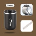 16.9oz Stainless Steel Cups Coffee Mug Leak-Proof Travel Car Vacuum Flask Insulated Cup Milk Tea Water Bottle. 