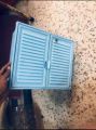Plastic Bathroom Cabinet Two Door Washroom Shutter Cabinet. 