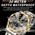 BINBOND Top Brand Luxury Man Wristwatch Waterproof Luminous Date Week Men Watches Stainless Steel Quartz Men's Watch Male reloj. 