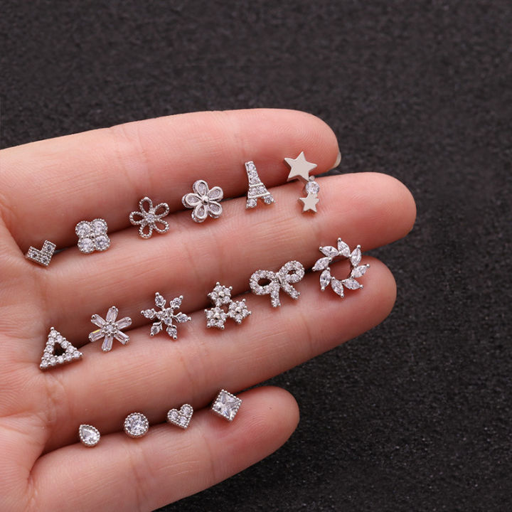 1PC%2018G%20Tower%20Heart%20Flower%20Star%20%20Stainless%20Steel%20Barbell%20Piercing%20CZ%20Ear%20Tragus%20Cartilage%20Helix%20Snug%20Piercing%20Stud%20-%20Image%205