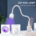 Mini Nail Dryer UV LED Nail Lamp Foldable USB Curing Lights Desk Lamp For Nail Gel Polish Quick Dry Nail Art Dryer Manicure Tool. 