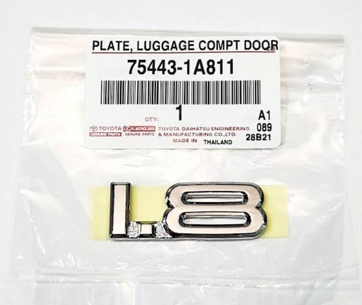 GENUINE 1.8 CHROME TOYOTA LOGO EMBLEM BADGE FOR TOYOTA COROLLA ALTIS
