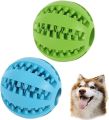 Dog Tooth Cleaning Balls Chewing Food Toys Ball Non-Toxic Soft Rubber Ball for Pet Training. 