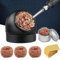 Desoldering Soldering Cleaning Ball Iron Mesh Filter Cleaning Nozzle Tip Copper Wire Cleaner Ball Metal Dross Box Clean Ball. 