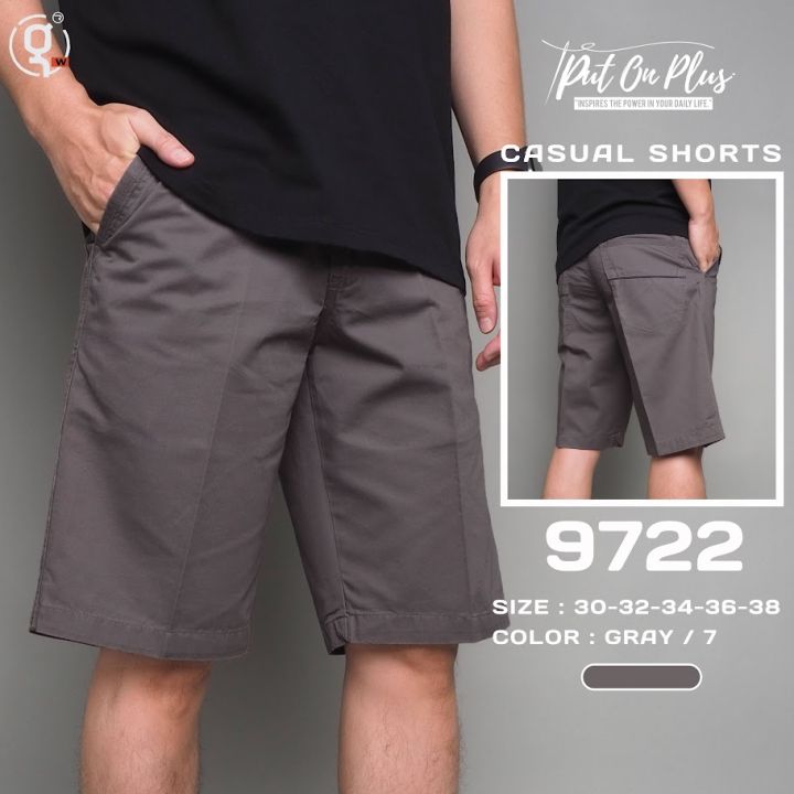 %E2%9A%A1GW%E2%9A%A19722%20men's%20shorts%20three%20quarter%20Cotton%20solid%20color%2021.5-22.5%20inches%20size%2030-38%20Goodwin%20brand%20-%20Image%204