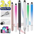 2 in 1 Universal Stylus Pen For Tablet Mobile Android IOS Phone iPad Accessories Drawing Tablet Pens Capacitive Screen Touch Pen.