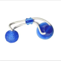 Dog Toys Pet Puppy Interactive Suction Cup Push TPR Ball Toys Molar Bite Toy Elastic Ropes Dog Tooth Cleaning Chewing Supplies.
