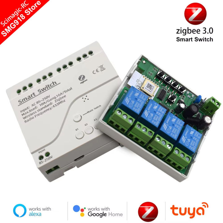 Zigbee%20Tuya%20Smart%20Relay%20Board%20Module%20Light%20Motor%20Switch%2012v%2024v%201%202%204CH%20Dry%20Contact%20RF433%20Receiver%20Work%20with%20Alexa%20Google%20Home%20-%20Image%202