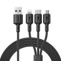 Oraimo DuraLine 3 - 3in1 Fast 3A Charging Cable 1.2M - (OCD-X93). 