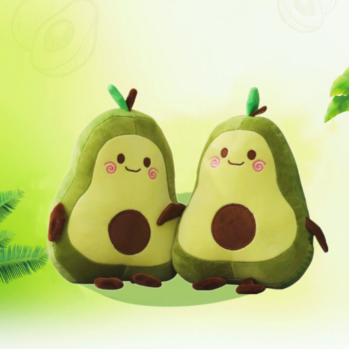 1pc 35cm avocado plush toy pp cotton fruit stuffed toy avocado plushie pillow soft doll baby girl bedroom decoration birthday gifts for kids