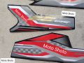 2024 Model Tanki Tapa Sticker Honda CG-125 (Complete Set) -Black. 