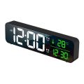 LED Digital Alarm Clock Temperature Date Display Snooze USB Desktop Mirror LED Clocks for Living Room Decoration. 