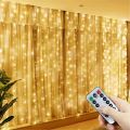 1pc 6x3/3x3/3x2/3x1m USB LED Curtain String Lights Bedroom Christmas Garland Fairy Lamp Wedding Party Home Decoration Lighting.
