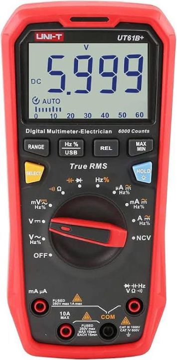 UNI-T%20UT61B+%201000V%20True%20RMS%20Digital%20Palm%20Size%20Multimeter%20-%20Image%202