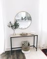Console Table for Entryway ,Narrow Sofa Tables Entryway Table,black frame white top , Rustic Narrow Entrance ,Console Table, Front Door Console Table Accent Table for Living Room Entryway. 