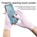Women Mid Sunscreen Gloves Summer Spring Thin Elastic Anti UV Driving Gloves Slip Resistant Etiquette Gloves. 
