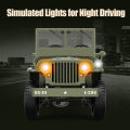 C8815 1/10 WILLYS 2.4G Rc Car 1941 4WD RTR Crawler Climbing Scale Military Truck Offroad Vehicle Adult Toys Gift For Kids. 