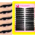 192PCS Faux Mink Lash Clusters – D Durl Long Individual Eyelashes, Soft & Natural Look, Mixed Lengths for DIY Eyelash Extensions. 