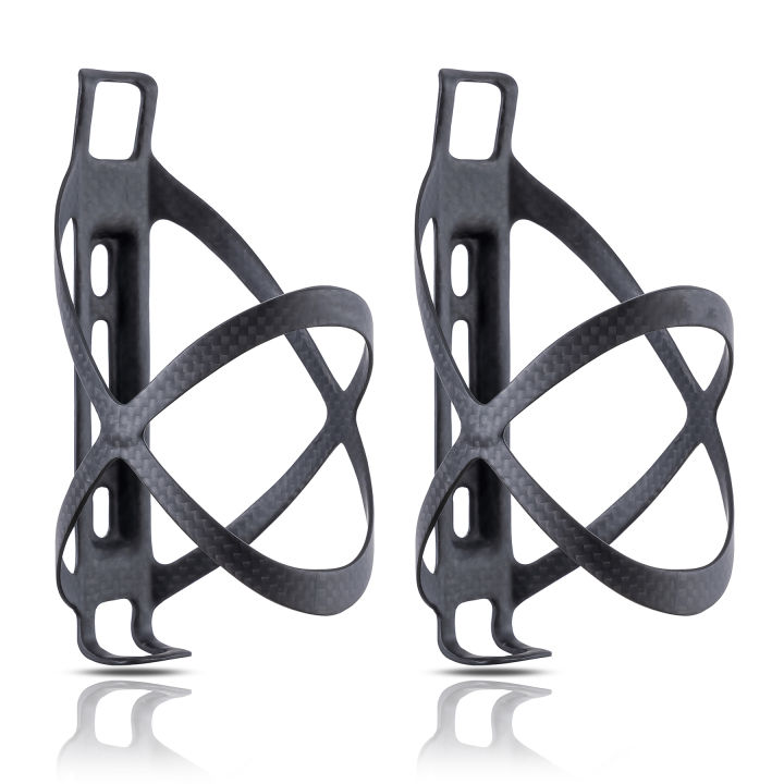 HUALONG Full Carbon Fiber Bicycle Bike Water Bottle Cage Holder Mountain Road Bike Water Bottle, Weight (16±2g).