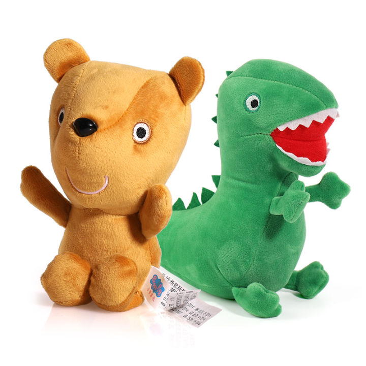 30CM Genuine Peppa Pig Mr dinosaur Teddy Bear Peppa George Plush Toy Stuffed Doll High Quality Children Birthday Christmas Gift
