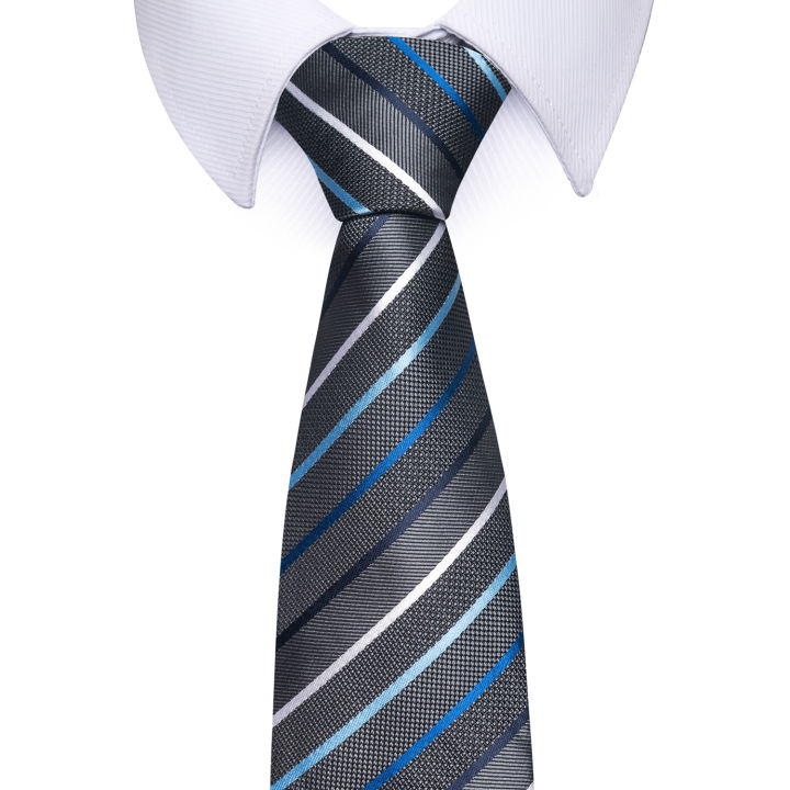 Brand%20Classic%20Grey%20Plaid%208%20Cm%20Silk%20Tie%20For%20Men%20Suit%20Accessories%20Wedding%20Gravatas%20Fit%20Workplace%20Birthday%20%20-%20Image%205