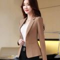 Blazers for Women Korean Slim Fit Long Sleeve Casual Suits Jacket All-Match OL Office Lady Suit Blazer Fashion Clothing White. 